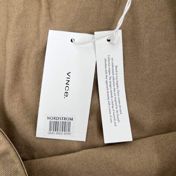 Vince Brown Knit Layered Midi Skirt | Size L - Picture 5 of 9